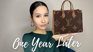 1 YEAR REVIEW OF LOUIS VUITTON ON THE GO GM TOTE | WEAR & TEAR