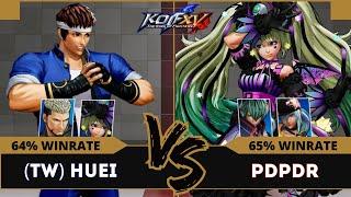 KOFXV⭐(TW) HUEI (Sylvie/Shingo/Goenitz) vs PDPDR (Shun'ei/Isla/Sylvie)⭐Ranked Match - 08/24