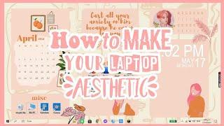 How to make your laptop/desktop aesthetic l Windows 10 customization