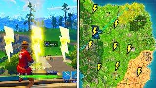 "Search Floating Lightning Bolts" Locations Fornite Season 5 Week 1 All Lightning Bolts Locations!