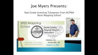 Joe Myers Presents - Takeaways for REI from NCPMA basic mapping class