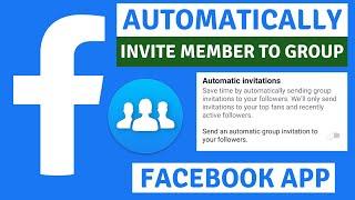 How to automatically invite members to your fan group from page followers on facebook