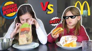 MCDONALDS VS BURGER KING FOOD CHALLENGE !