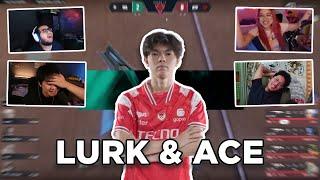 STREAMER REACTION TO BTR LILO LURK ACE