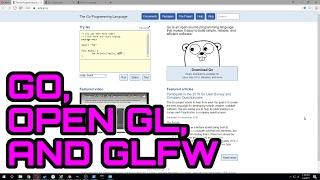 How to Setup Go, OpenGL, and GLFW on Windows