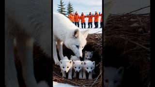 A touching story about an arctic fox mama getting help from humans to save her babies in a snowstorm