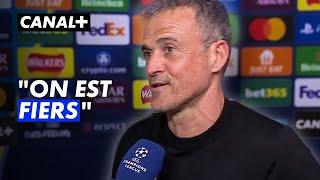 La réaction (en français !) de Luis Enrique après la qualification du PSG - Ligue des champions