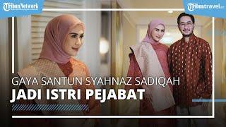 Tampil Elegan Berhijab, Gaya Santun Syahnaz Sadiqah Jadi Istri Pejabat, Pancarkan Aura Ibu Bupati