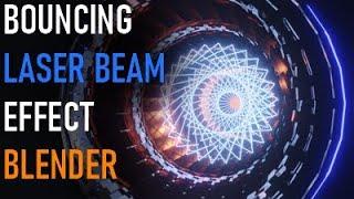 Bouncing laser beam effect in Blender 2.91 with particles