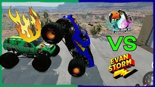 Evan Storm's New Monster Truck VS ToucanPlays Beam NG Drive Mystery Challenge