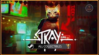 Stray  - All Collectibles - All Badges, All Memories, All Scratch Locations