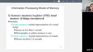 Psychology 101 Chapter 8 (Memory) Lecture