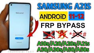 Samsung A21s Frp Bypass|All Samsung Android 11 12 Google Account Unlock Without Pc#a21s #a20s #2022