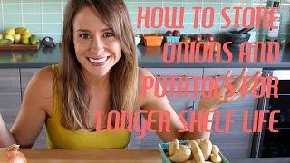 How to Store Onions and Potatoes. Quick Kitchen Tip!