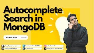 Autocomplete search suggestion in MongoDB Atlas with Node.js
