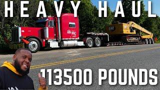 MY FIRST HEAVY HAUL LOAD IT WAS TRUCKING AMAZING !!!