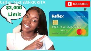 $2,000 Reflex Credit Card Approval With Bad Credit | Rickita