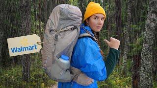 I Went Backpacking with ONLY Budget Gear From Walmart!