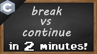 C break vs continue 