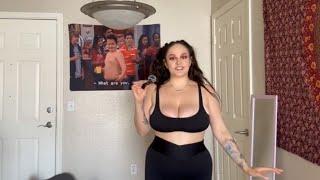 TIGHT CLOTHING TRY ON HAUL w/ NO BRA | CURVY MODEL | by Scarlett