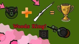 Surviv.io Woods King + Sniper = Tourney Win!! Woods King [DM] Tournament! (Survivio Woods Mode)