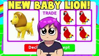 Trading NEW BABY LION (Roblox Adopt me)