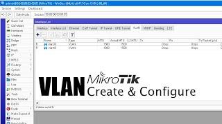 Mikrotik VLAN : Create and Configure ( VLAN, IP, DHCP, NAT )