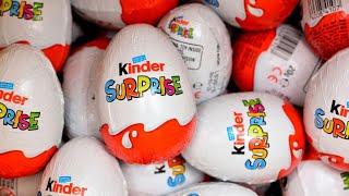 200 Kinder Surprise Eggs ASMR Satisfying Video Lot of Candy