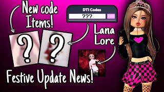 DTI FESTIVE UPDATE! NEW CODES, NEW RUNWAY & MORE! ️  Dress To Impress Roblox News Tea 