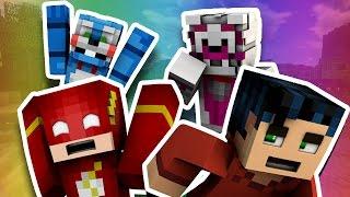 The Flash Meets Funtime Foxy And Bonbon -  Minecraft Fnaf Roleplay