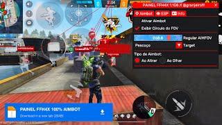 PAINEL AIMBOT!XIT FFH4X PURO IPHONE/ANDROID HEADTRICK 100% HS️ipa antban regedit mobile gratis