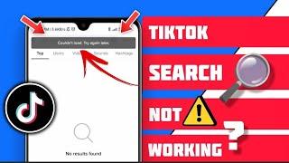How To Fix TikTok Search Not Working on Android | Couldn’t Load Try Again problem Fixed
