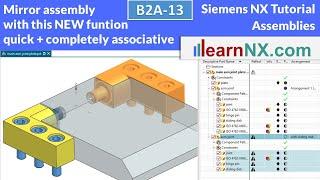 Siemens NX Tutorial | Mirror Assembly with the new funktion „Reflect Component“