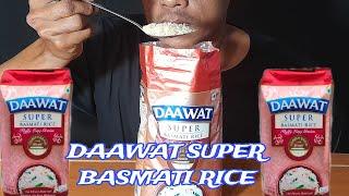 Asmr raw rice eating||makan beras basmati daawat langsung di palstik||rawrice||asmr indonesia