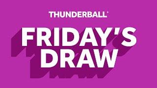 The National Lottery Thunderball draw results from Friday 12 July 2024