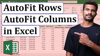 AutoFit Rows and Columns in Excel