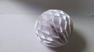 How to make: Easy Paper Honeycomb Ball | Dinesh Arts