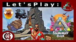 Ep. 7 TOWER UPDATE, HONEY, SNAILS, OIL, AND SUMMER BASH! Let's Play: Ark Crystal Isles