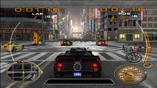 MIDNIGHT CLUB 3 GAMEPLAY 4K 60FPS [PCSX2 1.6.0] | PAGANI ZONDA IN TOKYO