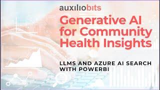 Generative AI for Community Health Insights