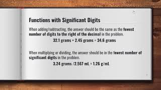 Chemistry: Video 1-6: Significant Figures and Digits