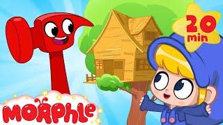 Morphle's treehouse - Building with Mila and Morphle