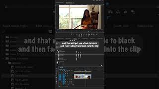 Fade To Black Transition: Adobe Premiere Pro