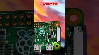 Raspberry pi zero First boot #rpi #shorts #raspberrypi #pizero #zero #youtubeshorts #boot #bullseye