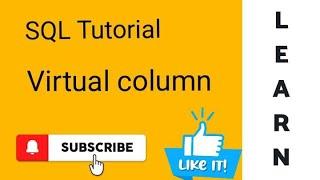 SQL: Virtual Column
