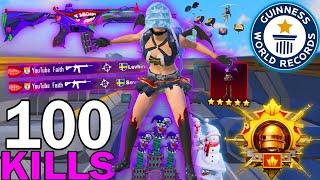 100 KILLS! BEST AGGRESSIVE RUSH GAMEPLAY WITH SHOTGUNSolo Vs Squad | PUBG Mobile