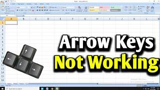 Arrow Button Not Working In Excel | Ms Excel Arrow Keys Not Moving Cells