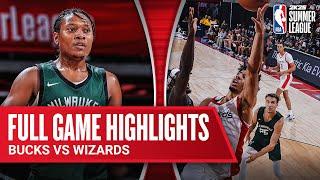 BUCKS vs WIZARDS | NBA SUMMER LEAGUE | FULL GAME HIGHLIGHTS