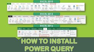 How to Install Excel Power Query in Excel 2010 & 2013