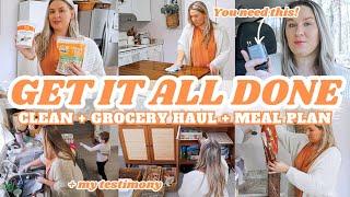 LOW INCOME HOMEMAKING | CLEAN WITH ME + GROCERY HAUL + MEAL PLAN | CLEANING MOTIVATION | MarieLove